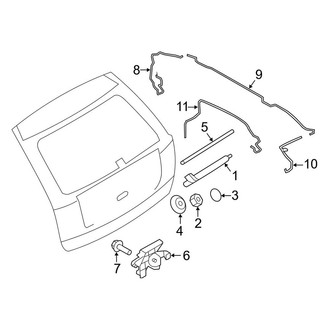 Lincoln OE - Lift Gate - Wiper & Washer Components