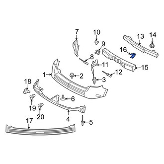 Lincoln OE - Rear Bumper Impact Absorber Clip