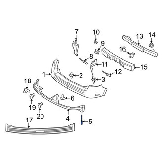 Lincoln OE - Front License Plate Bracket Rivet