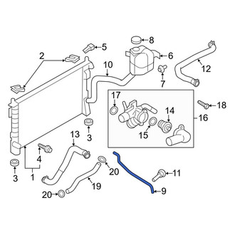 Lincoln OE - Engine Coolant Overflow Hose