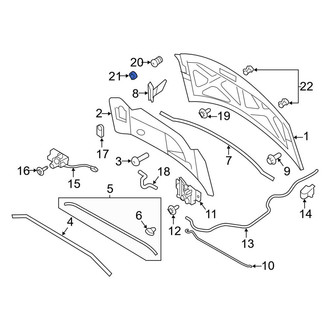Lincoln OE - Front Inner Hood Stop Buffer