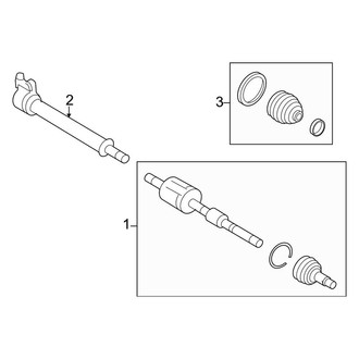 Lincoln OE - Front Suspension - Drive Axles (Base)