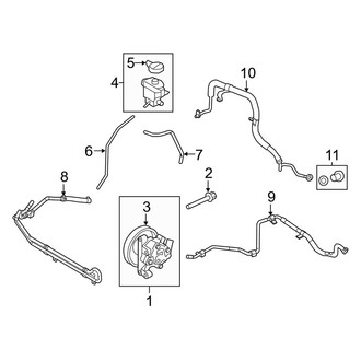 Lincoln OE - Steering Gear & Linkage - Pump & Hoses (From 11/5/10 to 4/18/11)