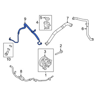 Lincoln OE - Power Steering Pressure Hose