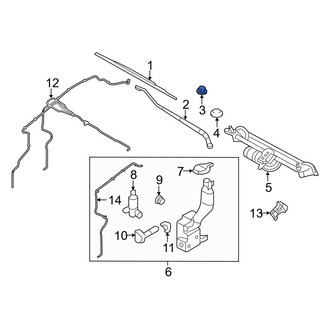 Lincoln OE - Wiper Arm Nut
