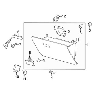 Lincoln OE - Instrument Panel - Glove Box