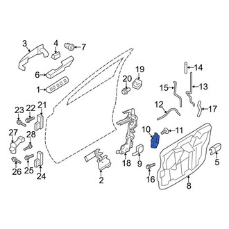 Lincoln OE - Rear Left Door Latch Assembly