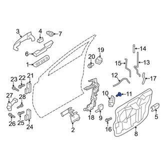 Lincoln OE - Front Door Latch Bolt