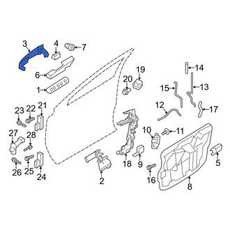 Lincoln OE - Front Outer Exterior Door Handle