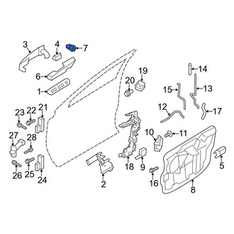 Lincoln OE - Front Left Door Lock Cylinder