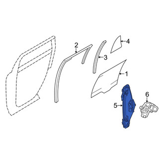 Lincoln OE - Rear Left Window Regulator