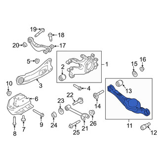 Lincoln OE - Rear Left Lower Rearward Suspension Control Arm