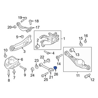 Lincoln OE - Lateral Arm Nut