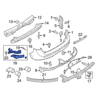 Lincoln OE - Rear Left Bumper Cover Spacer Panel