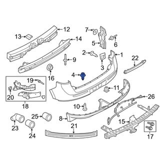 Lincoln OE - Rear Bumper Cover Rivet