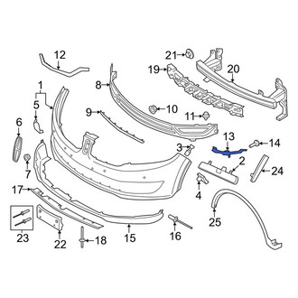Lincoln OE - Front Right Grille Molding