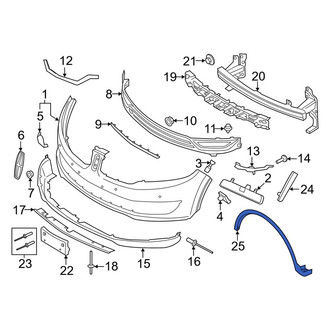 Lincoln OE - Rear Left Wheel Arch Molding