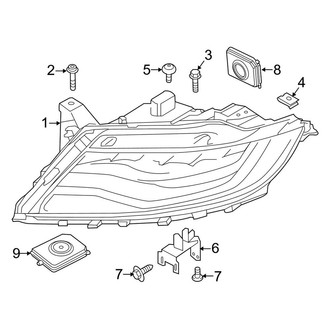 Lincoln OE - Front Lamps - Headlamp Components (LED)