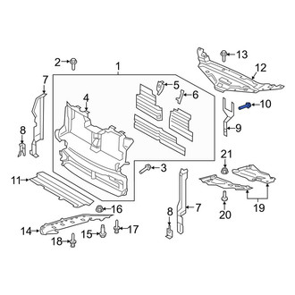 Lincoln OE - Radiator Support Air Deflector Bolt