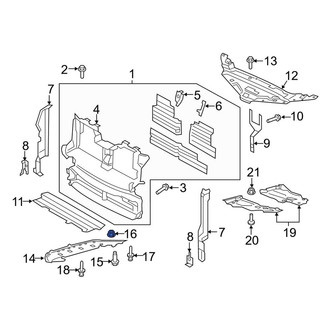Lincoln OE - Floor Pan Splash Shield Nut