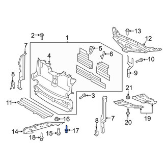 Lincoln OE - Radiator Support Splash Shield Screw