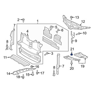 Lincoln OE - Floor Pan Splash Shield Nut