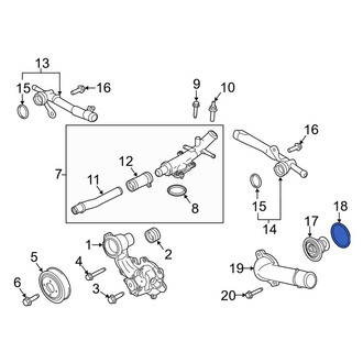 Lincoln OE - Engine Coolant Thermostat Gasket