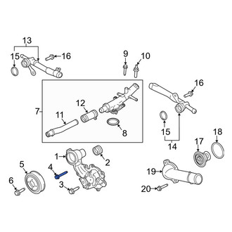 Lincoln OE - Lower Engine Water Pump Bolt