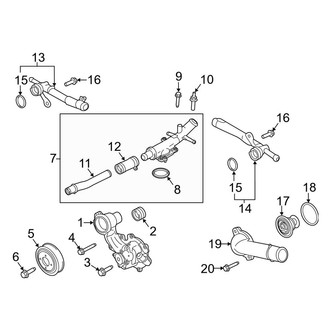 Lincoln OE - Cooling - Water Pump (2.7L)