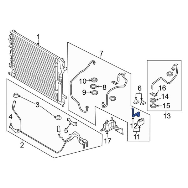 Automatic Transmission Oil Cooler Control Valve Bracket