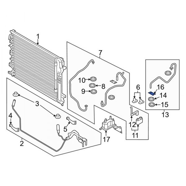 Transmission Oil Cooler Line Bracket