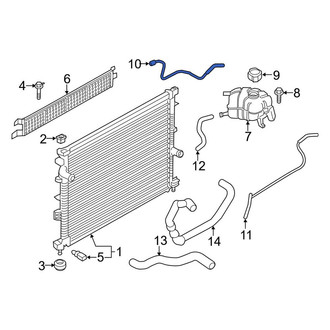 Lincoln OE - Engine Coolant Overflow Hose