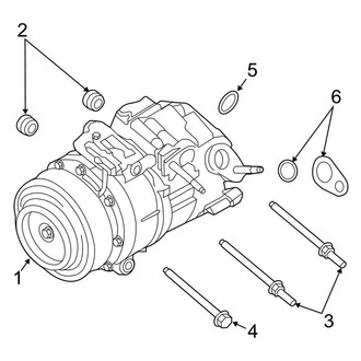 Lincoln OE - Air Conditioner & Heater - Condenser, Compressor & Lines (Compressor), (3.7L)