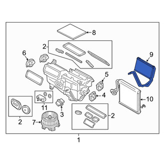 Lincoln OE - HVAC Heater Core