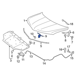 Lincoln OE - Front Hood Latch Striker Plate