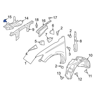 Lincoln OE - Fender Liner Retainer