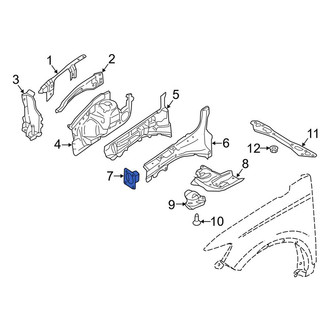 Lincoln OE - Front Right Frame Rail End