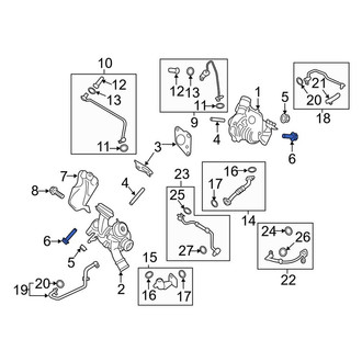 Lincoln OE - Turbocharger Mounting Bolt