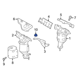 Lincoln OE - Left Catalytic Converter Heat Shield Nut
