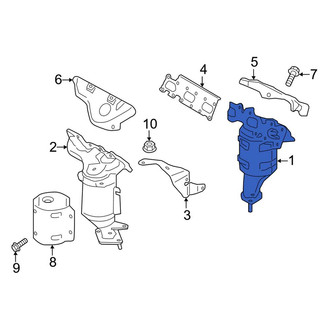 Lincoln OE - Right Catalytic Converter with Integrated Exhaust Manifold