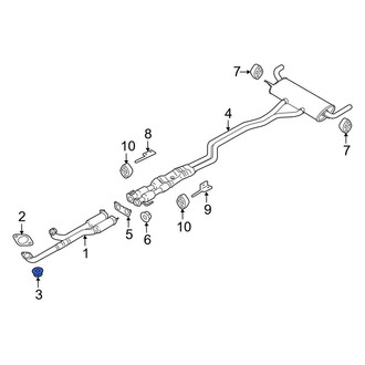 Lincoln OE - Catalytic Converter Nut