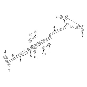 Lincoln OE - Exhaust System - Exhaust Components (3.7L)