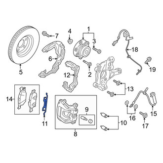 Lincoln OE - Front Disc Brake Anti-Rattle Clip