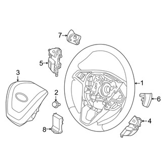 Lincoln OE - Steering Wheel & Trim (With Active Steering)