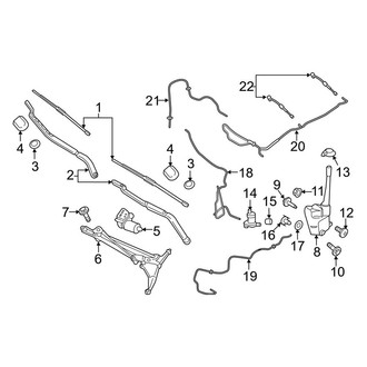 Lincoln OE - Windshield - Wiper & Washer Components