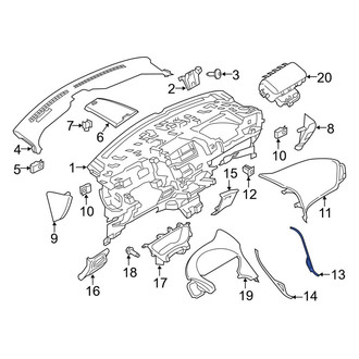 Lincoln OE - Right Instrument Panel Molding
