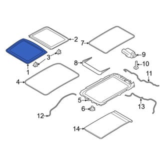 Lincoln OE - Front Sunroof Glass