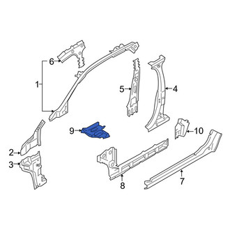 Lincoln OE - Front Left Frame Side Member Reinforcement