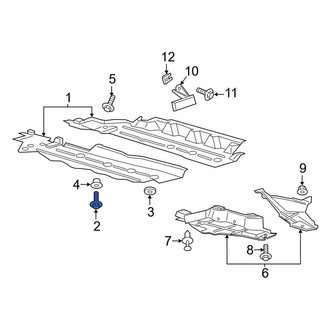 Lincoln OE - Floor Pan Splash Shield Screw