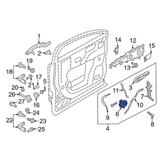 Lincoln OE - Front Right Door Latch Assembly